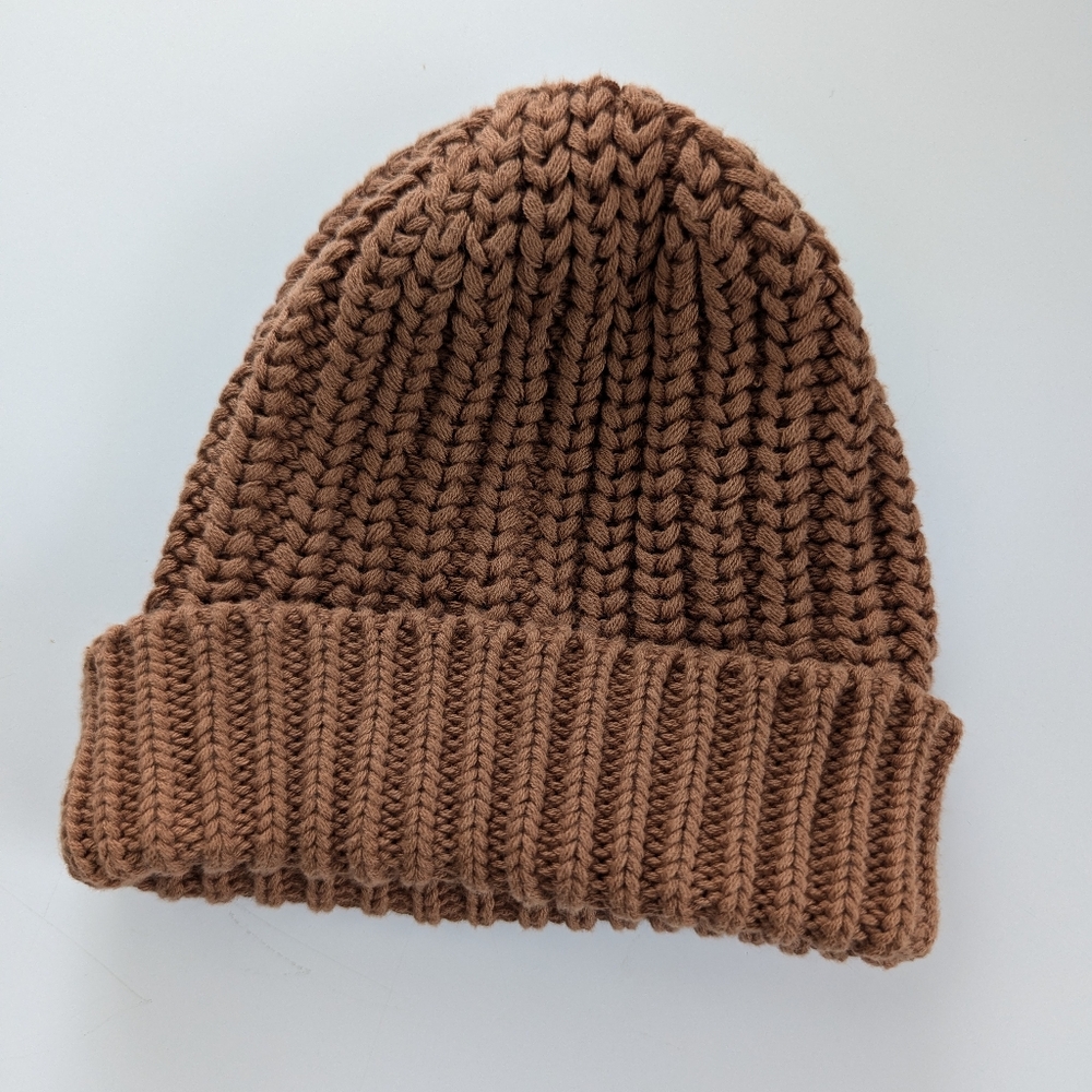 Quincy Mae Baby Cozy Knit Stocking Hat In Cinnamon